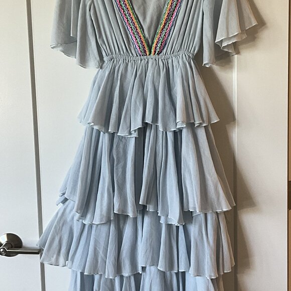 Pitusa Dresses & Skirts - Pitusa Tallulah Ruffle Maxi